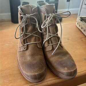 Sorel Tan Suede Ankle Boots